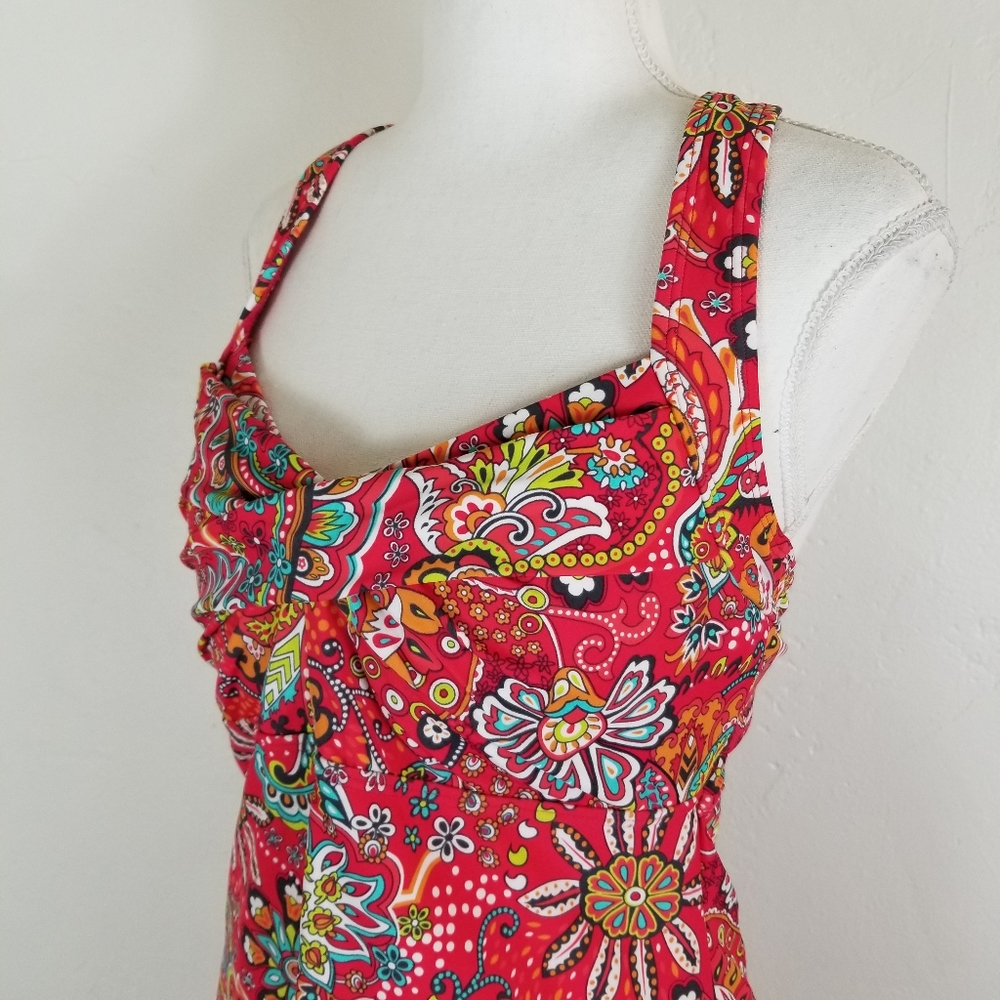 Athleta Salina Paisley Swimsuit dress floral S - Picture 5 of 8